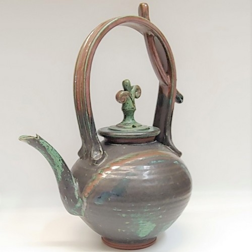 #220522 Tea Pot Green $65 at Hunter Wolff Gallery